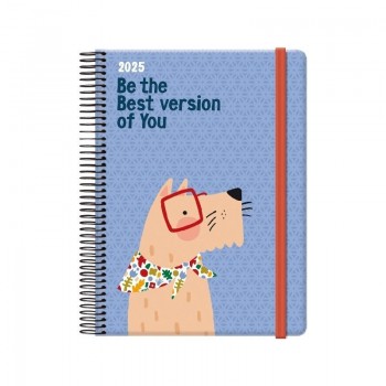 AGENDA ESPIRAL DOG DIA PAGINA 15X21 CM