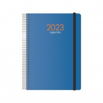 AGENDA SYNCRO SEMANA VISTA 15X21 AZUL 2023