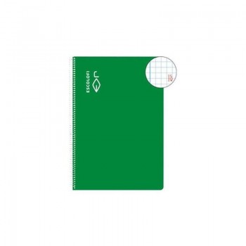 CUADERNO ESP DINA5 5X5 TDD 50H TAPA VERDE ESCOLOFI