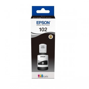 CARTUCHO ORIGINAL EPSON TINTA BOTE NEGRO ECOTANK ET-2700, 2750, 3700, 3750, 4750 - Nº 102 C13T03R140