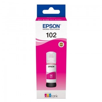 CARTUCHO ORIGINAL EPSON TINTA BOTE MAGENTA ECOTANK ET-2700, 2750, 3700, 3750, 4750 - Nº 102 C13T03R340