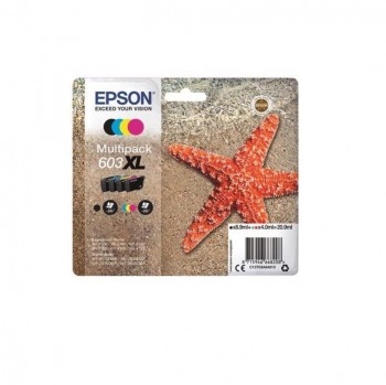 CARTUCHO ORIGINAL EPSON 603XL PACK BK/C/M/Y  C13T03A64010