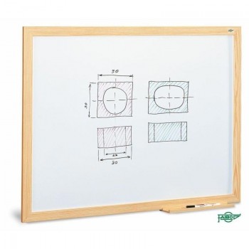 PIZARRA BLANCA ESTRATIFICADA CON CAJETIN DE 40 CM 100 X 150 FAIBO