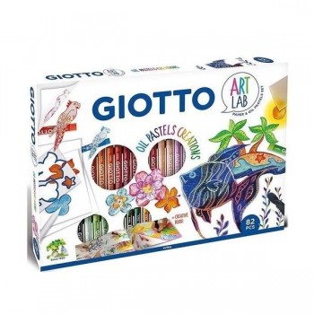 SET GIOTTO MAXI ART LAB OIL PASTELS CREATIONS