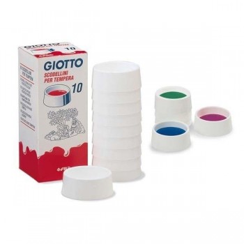 VASO PARA LIMPIEZA PINCELES INDERRAMABLE GIOTTO PARA TEMPERA PACK 10 UNIDADES