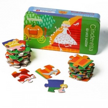 PUZZLE CAJA METAL CUENTOS CLASICOS CENICIENTA