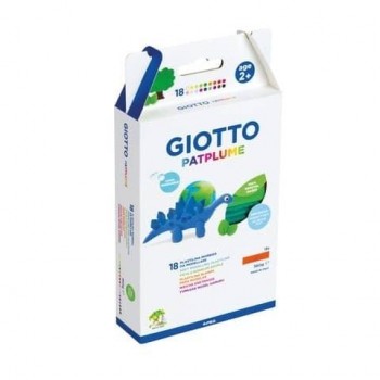 PLASTILINA ESTUCHE 18 UDS GIOTTO PATPLUME 20GR COL SDOS