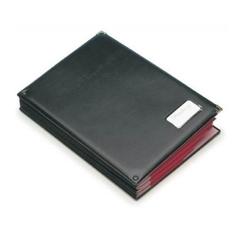 CARPETA DE PORTAFIRMAS PVC FOLIO NEGRO GRAFOPLAS