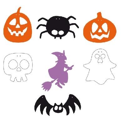 GOMA EVA FORMAS SURTIDAS HALLOWEN PACK 12