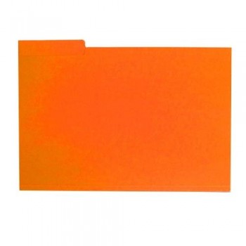 SUBCARPETA FOLIO PESTAÑA LATERAL NARANJA 240GR