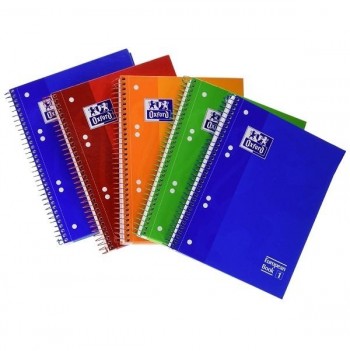 CUADERNO ESP DINA5 TDD EUROPEANBOOK 1 TAPA EXTRADURA  80H CUADRICULA 5X5 COLORES SURTIDOS