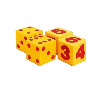 DADOS GIGANTES  FOAN NUMEROS 12 CM PACK 2