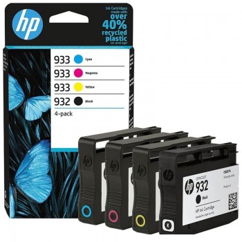 CARTUCHO ORIGINAL HP933 HP932 OFFICEJET 6100, PACK 4 CARTUCHOS K CMY