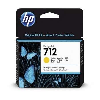 CARTUCHO ORIGINAL HP 712 AMARILLO 3ED69A