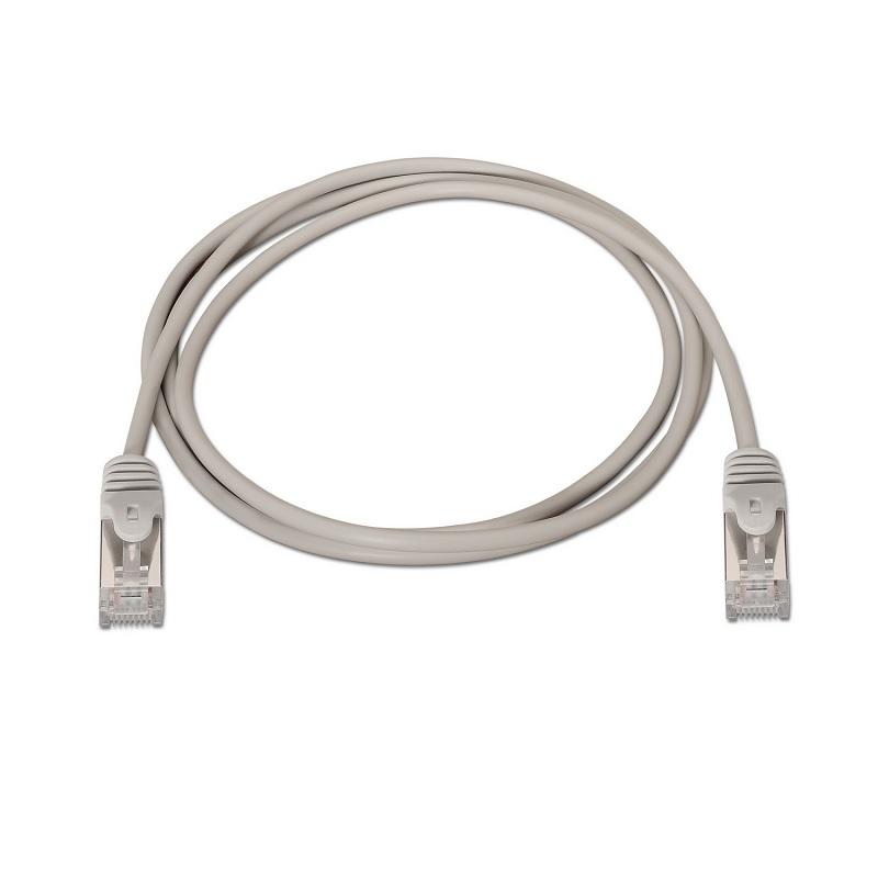 CABLE DE RED LATIGUILLO RJ45 CAT.6 FTP AWG24, GRIS, 3.0M AISENS