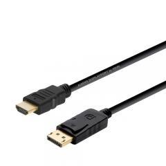 CABLE CONVERSOR DISPLAYPORT A HDMI, DP/M-HDMI/M, NEGRO, 2.0M AISENS -