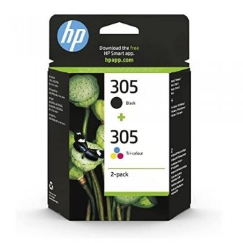 CARTUCHO ORIGINAL HP DESKJET 1210,1212 PACK 2 CARTUCHO COLOR Y NEGRO Nº305