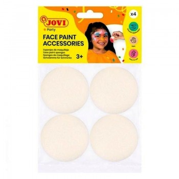 ESPONJAS MAQUILLAJE JOVI FACE PAINT BOLSA 4 UNIDADES