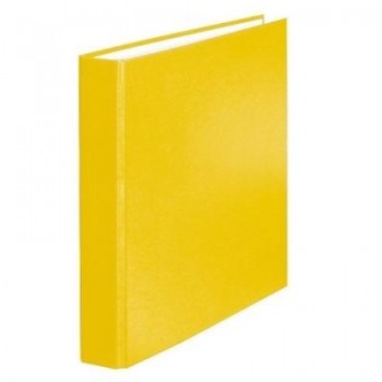 CARPETA FOLIO 4 ANILLAS 40MM AMARILLO BRILLO