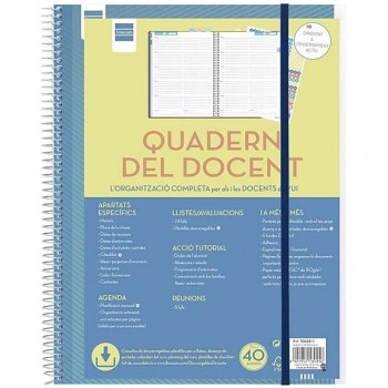 CUADERNO-AGENDA DOCENTE DOCEN.QUAD-AG.2 230X310 SET.PAG.CAT+