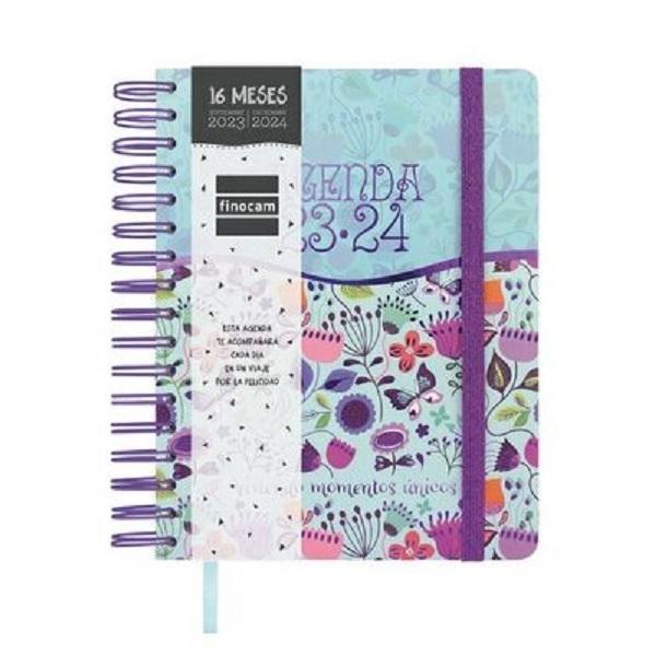 AGENDA  ESPIRAL DOBLE 16 MESES 16M VITAE 1/4 SVH 23-24 BLAU CAT+