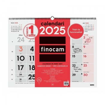 CALENDARIO PARED MIXT XL 2025 CAT+