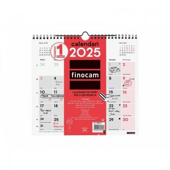 CALENDARIO PARED ESPACIO PARA ESCRIBIR M 2025 CAT+