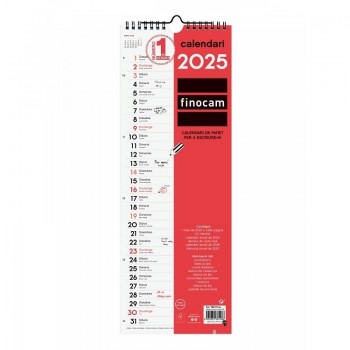 CALENDARIO PARED ESPACIO PARA ESCRIBIR LLARG L2025 CAT+