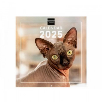 CALENDARIO PARED 30X30 2025 CATS INTERNACIONAL