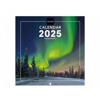 CALENDARIO PARED 18X18 2025 NATURE INTERNACIONAL