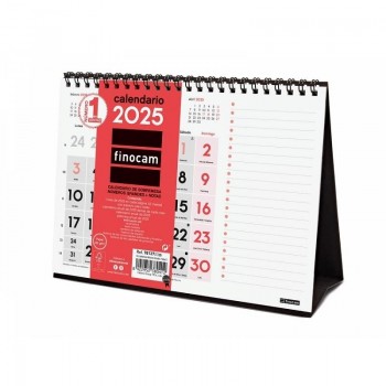 CALENDARIO SOBREMESA NUMEROS GRANDES + NOTAS S 2025+