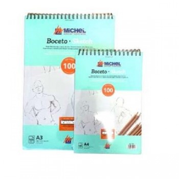 BLOCK DIBUJO MICHEL DINA4 BOCETO SKETCH 90GR 60H