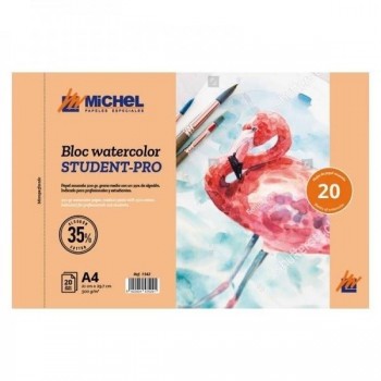 BLOCK DIBUJO MICHEL ACUARELA STUDENT-PRO 21X29,7 300GR 20H