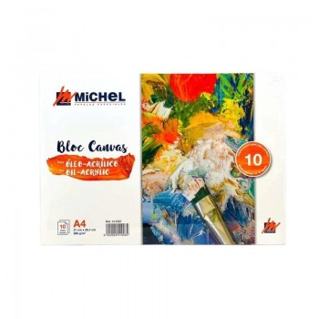 BLOCK DIBUJO MICHEL CANVAS LIENZO 21X29,7 280GR 10H