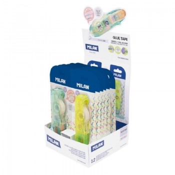 CINTA ADHESIVA CON APLICADOR MILAN GLUE TAPE 8,4X8M   ( 12 )