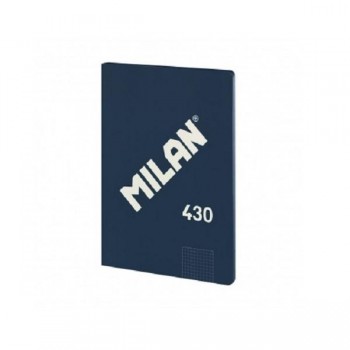 LIBRETA MILAN CUADROS DINA4 AZUL 48H