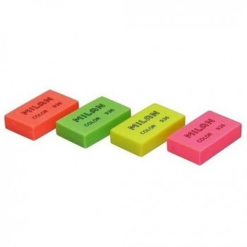 GOMA DE BORRAR NATA  936 RECTANGULARES, COLORES FLUORESCENTES