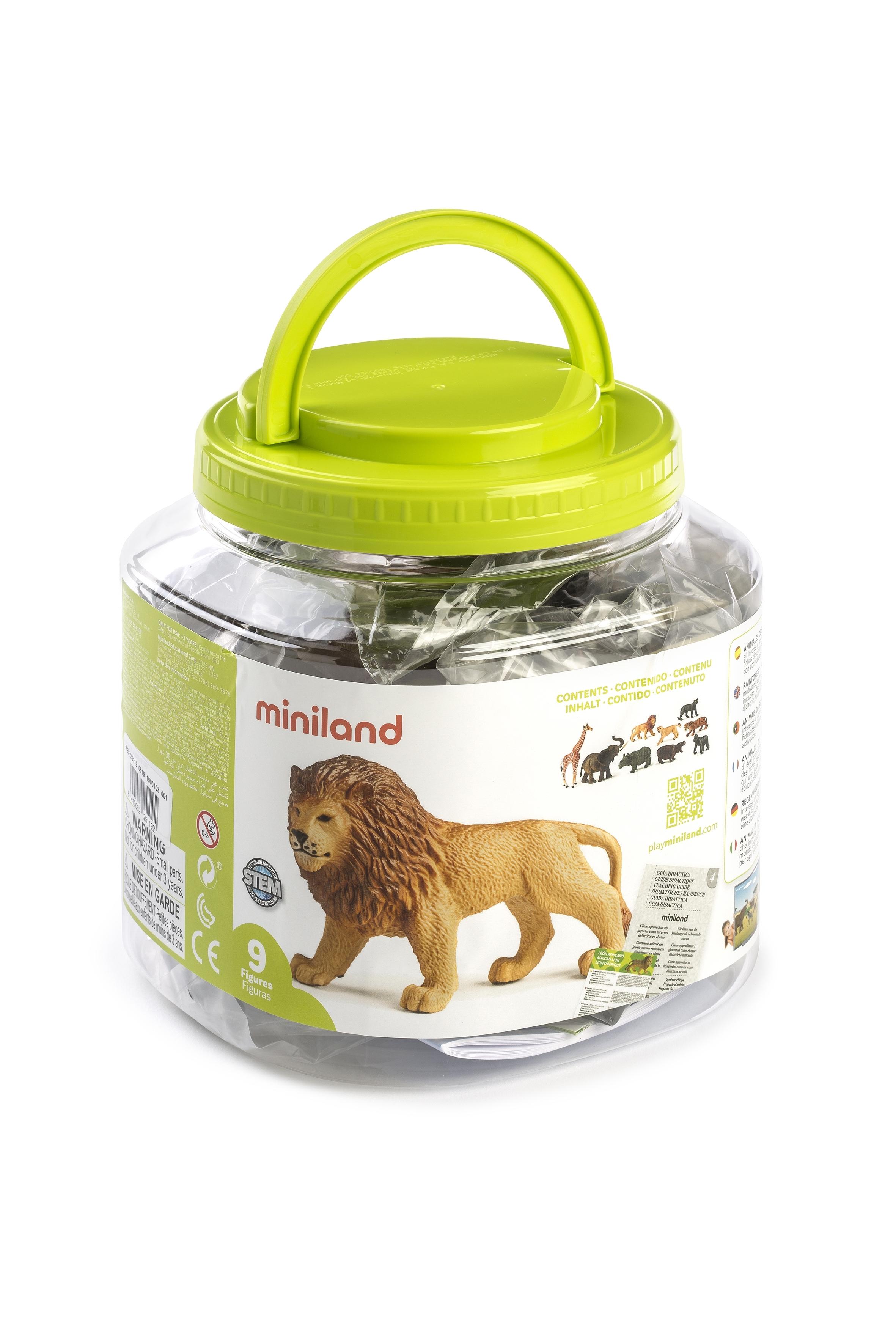 ANIMALES SELVA 9 UDS MINILAND