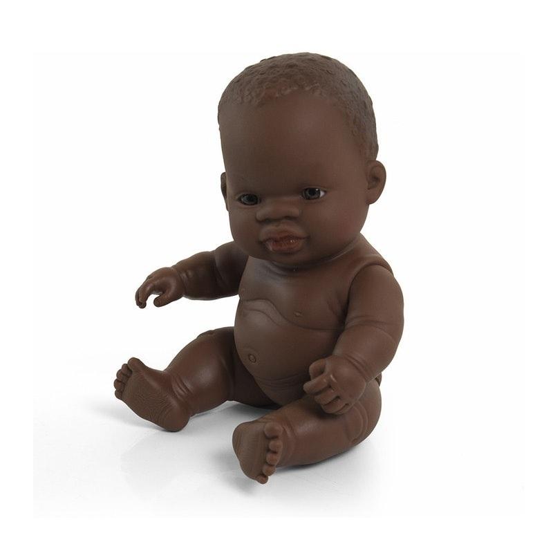 MUÑECA BEBE AFRICANA 21 CM MINILAND