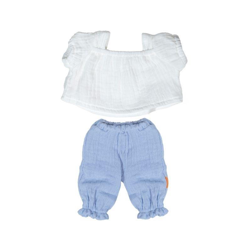 BLUSA Y PANTALÓN DE VERANO PARA MUÑECO DE 38 CM MINILAND