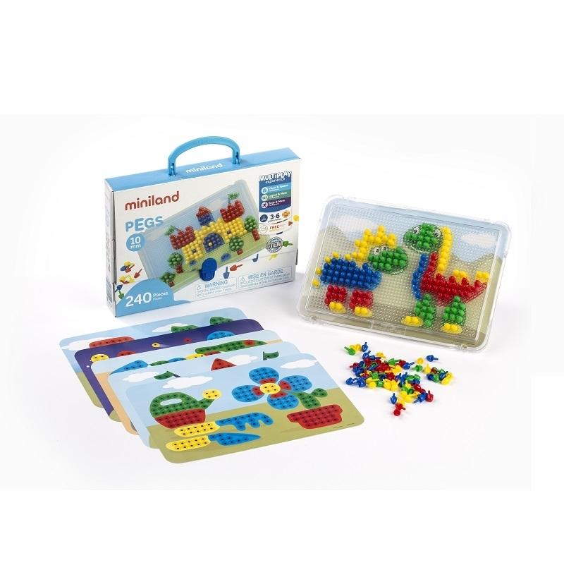 PEGS 10 MM 240 PCS. PRIMARY C. MINILAND