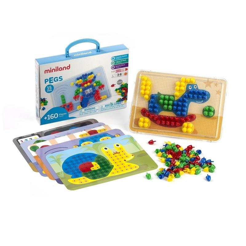 PEGS 15 MM 160 PCS. PRIMARY C. MINILAND
