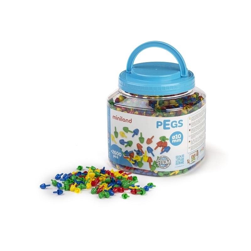 PEGS 10 MM 2600 PCS.PRIMARY C. MINILAND