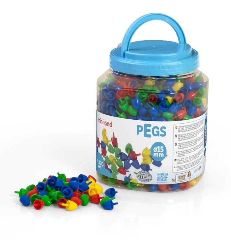 PEGS 15 MM 1300 PCS.PRIMARY C. MINILAND