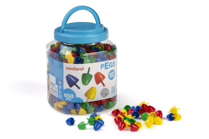 PEGS 20 MM 650 PCS.PRIMARY C. MINILAND