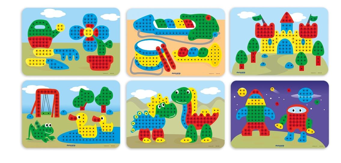 PEGS 10MM PACK 6MOD.PRIMARY C. MINILAND