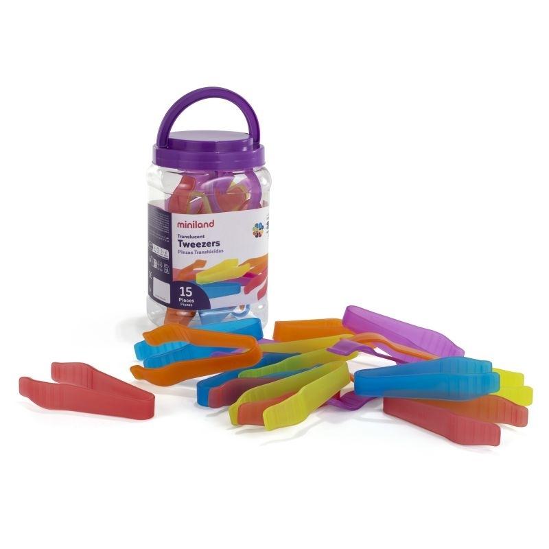 TRANSLUCENT PINZAS COLORES MINILAND