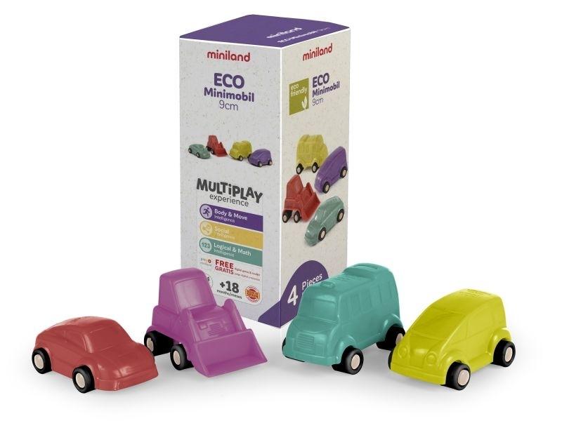 ECO MINIMOBIL 9 CM 4 UDS MINILAND