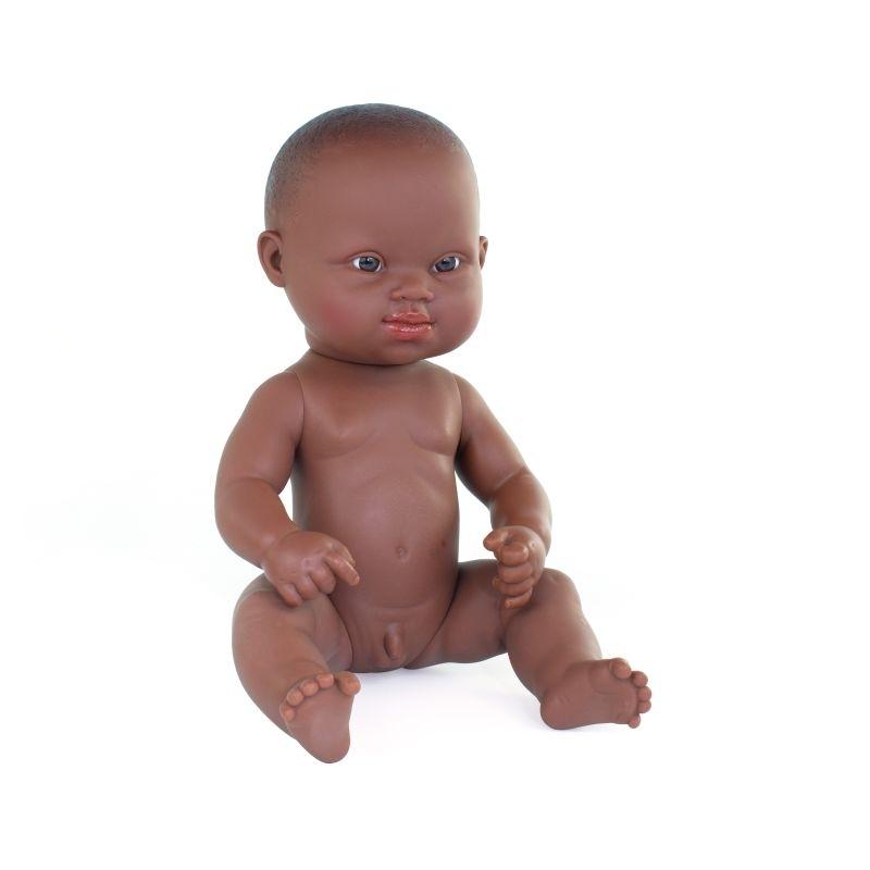 MUÑECO BEBE AFRICANO SD 32 CM MINILAND
