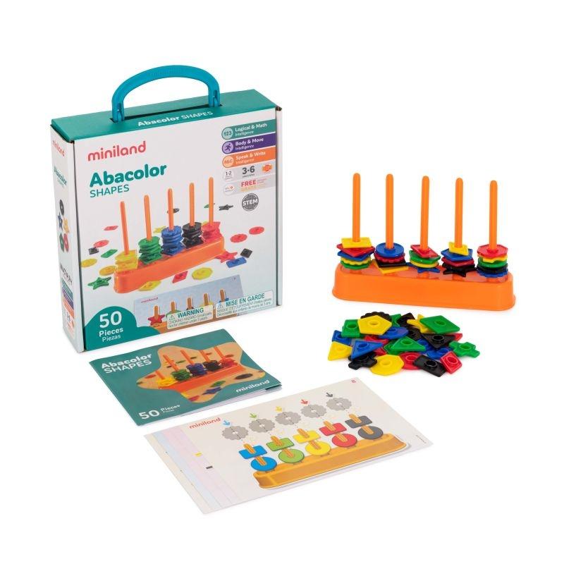ABACOLOR SHAPES 50 PCS MINILAND